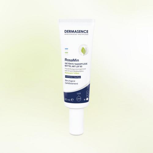 Rosamin Getinte Dagverzorging SPF 50 — Bescherming · 30 ml